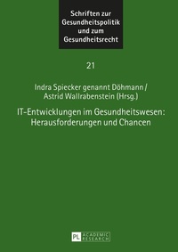 Abbildung von: IT-Entwicklungen im Gesundheitswesen: Herausforderungen und Chancen - Peter Lang Verlag