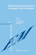 Cover: Dimensions of Evidence in European Civil Procedure - Kluwer Law International