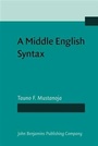 Cover: Middle English Syntax - John Benjamins Publishing Company