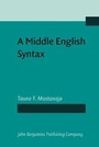 Cover: A Middle English Syntax - John Benjamins Publishing Co