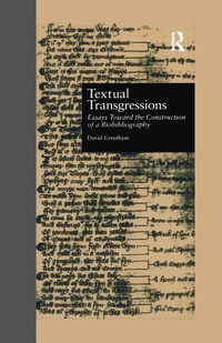 Enlarge image Cover: Textual Transgressions - Routledge