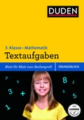 Cover: &Uuml;bungsblock: Mathematik - Textaufgaben 3. Klasse - Duden