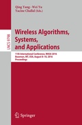 Cover: Wireless Algorithms, Systems, and Applications - Springer