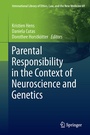 Cover: Parental Responsibility in the Context of Neuroscience and Genetics - Springer