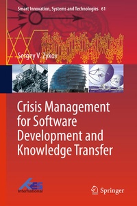 Enlarge image Cover: Crisis Management for Software Development and Knowledge Transfer - Springer