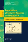 Cover: Foundations of Security Analysis and Design VIII - Springer
