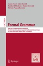 Cover: Formal Grammar - Springer