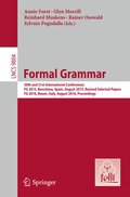 Cover: Formal Grammar - Springer