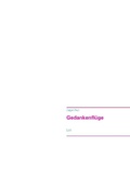 Cover: Gedankenfl&uuml;ge - BoD - Books on Demand