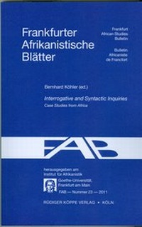 Enlarge image Cover: Interrogative and Syntactic Inquiries - Köppe, R