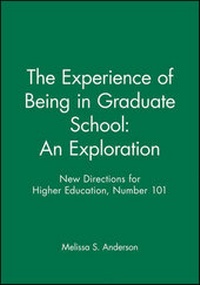 Enlarge image Cover: The Experience of Being in Graduate School: An Exploration - Jossey-Bass
