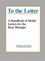 Cover: To the Letter - Jossey-Bass