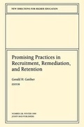 Cover: Promising Practices in Recruitment, Remediation, and Retention - Jossey-Bass