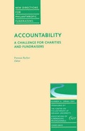 Cover: Accountability: A Challenge for Charities and Fundraisers - Jossey-Bass