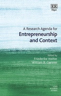 Cover: A Research Agenda for Entrepreneurship and Context - Edward Elgar Publishing