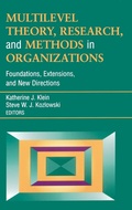 Cover: Multilevel Theory, Research, and Methods in Organizations - Pfeiffer