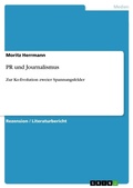 Cover: PR und Journalismus - GRIN Verlag