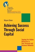Cover: Achieving Success Through Social Capital - Jossey-Bass