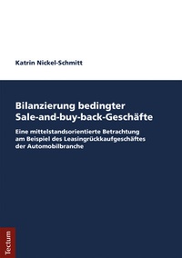 Abbildung von: Bilanzierung bedingter Sale-and-buy-back-Geschäfte - Tectum Wissenschaftsverlag