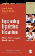 Cover: Implementing Organizational Interventions - Pfeiffer