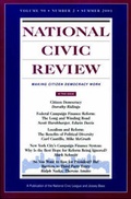 Cover: National Civic Review, No. 2 - Jossey-Bass
