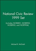 Cover: National Civic Review 1999 Set (Includes Volume 88, Issues 1-4) - Jossey-Bass