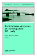 Cover: Contemporary Viewpoints on Teaching Adults Effectively - Jossey-Bass