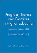 Cover: Assessment Update: Progress, Trends, and Practices in Higher Education, Volume 14, Number 2, 2002 - Jossey-Bass