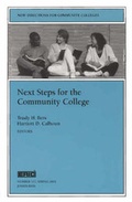 Cover: Next Steps for the Community College - Jossey-Bass