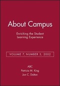Cover: About Campus: Enriching the Student Learning Experience, Volume 7, Number 3, 2002 - Jossey-Bass