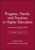 Cover: Assessment Update: Progress, Trends, and Practices in Higher Education, Volume 14, Number 6, 2002 - Jossey-Bass