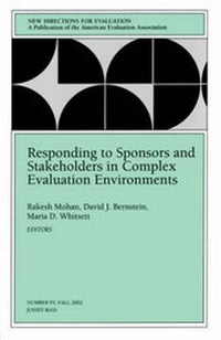 Enlarge image Cover: Responding to Sponsors and Stakeholders in Complex Evaluation Environments - Jossey-Bass