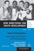 Cover: Youth Participation: Improving Institutions and Communities - Jossey-Bass
