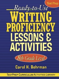 Enlarge image Cover: Ready-to-Use Writing Proficiency Lessons & Activities - Jossey-Bass