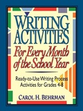 Cover: Writing Activities for Every Month of the School Year - Jossey-Bass
