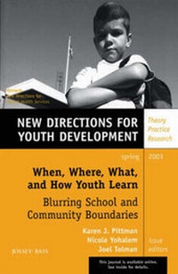 Enlarge image Cover: When, Where, What and How Youth Learn - Jossey-Bass