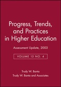 Cover: Assessment Update: Progress, Trends, and Practices in Higher Education, Volume 15, Number 4, 2003 - Jossey-Bass
