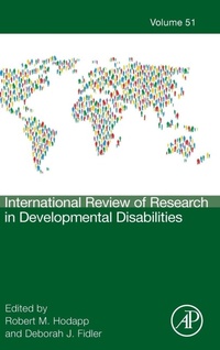 Enlarge image Cover: International Review of Research in Developmental Disabilities: Volume 51 - Academic Press