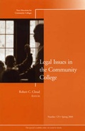 Cover: Legal Issues in the Community College - Jossey-Bass