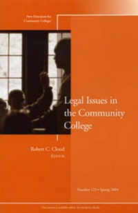 Enlarge image Cover: Legal Issues in the Community College - Jossey-Bass