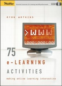 Enlarge image Cover: 75 e-Learning Activities - Jossey-Bass