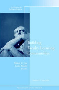 Enlarge image Cover: Building Faculty Learning Communities - Jossey-Bass