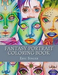 Enlarge image Cover: Fantasy Portrait Coloring Book - Eric Singer
