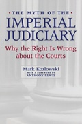 Cover: The Myth of the Imperial Judiciary - New York University Press