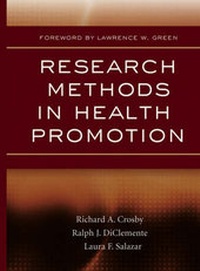 Enlarge image Cover: Research Methods in Health Promotion - Jossey-Bass