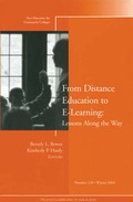 Cover: From Distance Education to E-Learning: Lessons Along the Way - Jossey-Bass