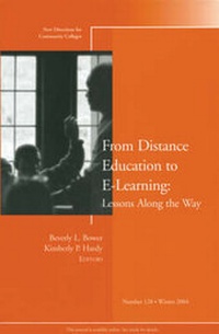 Enlarge image Cover: From Distance Education to E-Learning: Lessons Along the Way - Jossey-Bass