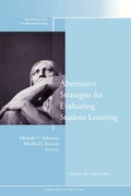 Cover: Alternative Strategies for Evaluating Student Learning - Jossey-Bass