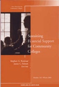 Cover: Sustaining Financial Support for Community Colleges - Jossey-Bass