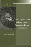 Cover: New Ways to Phase into Retirement - Jossey-Bass